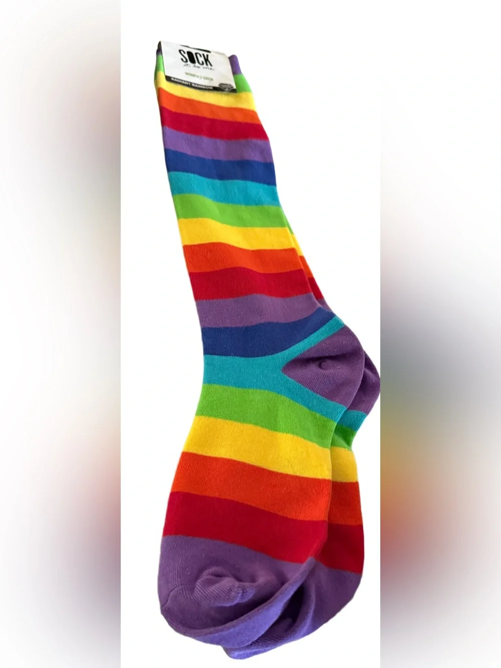NEW Sock it To Me “Radiant Rainbow” Knee High - Shoe Size 5-10